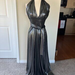 Super glam stretchy wrap dress size small